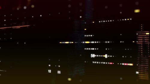 Digitally Animated Futuristic Background