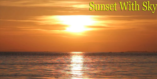 Sunset With Sky