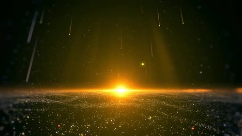 Gold Glittering Lights