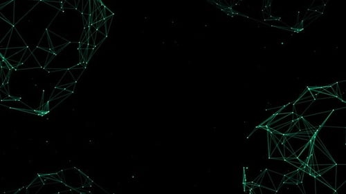 Spherical Line Structure Frame Background