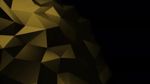 Dark Gold Abstract Geometric Background Animation