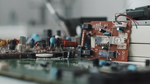 Nahaufnahme von Elektronisch Leiterplatten