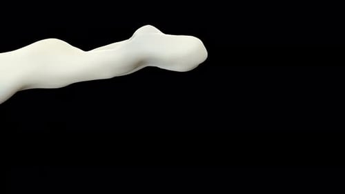 Milk Jet Splash Schwarz. Super Zeitlupe 1000 Fps