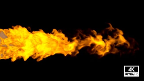 Corriente de fuego y llama