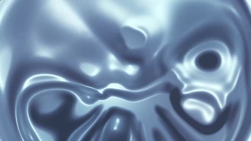 Beautiful Flowing Silver Metallic Liquid Abstract Background