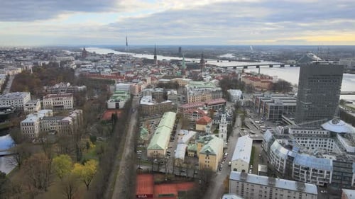 Riga city panorama
