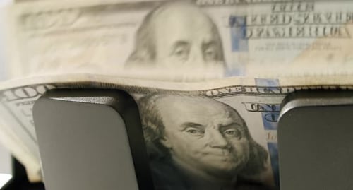 Máquina contadora de macrodivisas de Front View para contar billetes en dólares