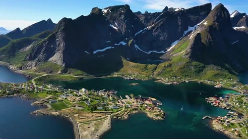 Reine Lofoten Is an Archipelago in the County of Nordland, Norway