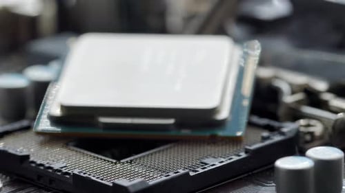 Computer Processor in the Motherboard Slot