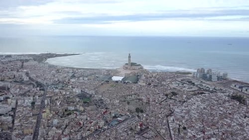 Aerial view of the city of Casablanca