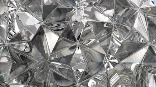 sparkling gemstone macro rotating seamless loop. kaleidoscope