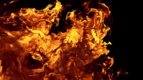 Realistic Fiery Inferno Element Overlay Transition