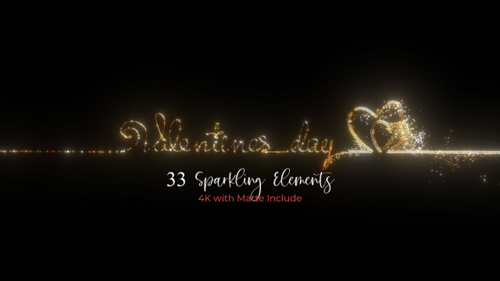 Sparkling Golden Line Art Elements for Celebrations
