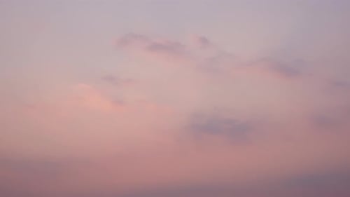 Golden Hour Sky with Soft Pink Clouds
