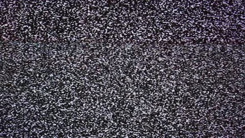 Abstract Static Noise on Television Screen
