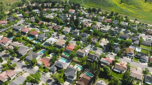 Aerial View of Stunning Luxury Property with Private Pools and Gardens