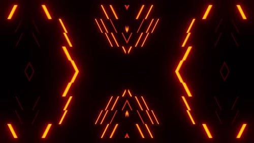 Vj Loop Blinking Orange X Waves For Party Or Disco Rave Performance Background HD