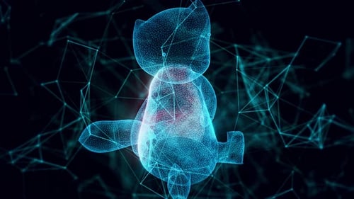 Toy Fox Hologram Close Up 4k