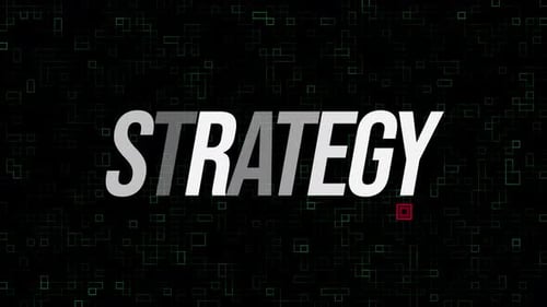 Digital Glitch Strategy Title Text Animation