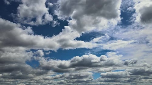 Time Lapse of Clouds in a Blue Sky