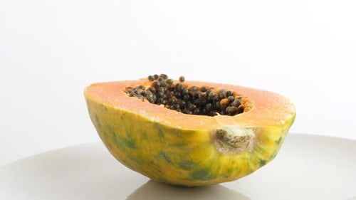 Ripe Half Cut Papaya