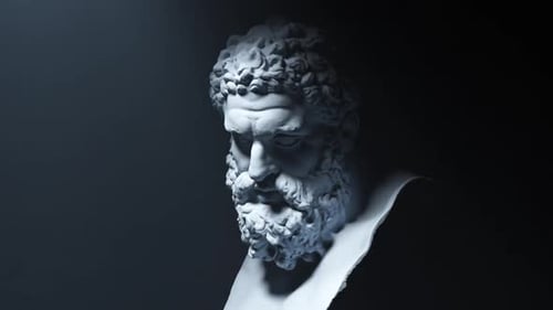 HERCULES BUST SCULPTURE