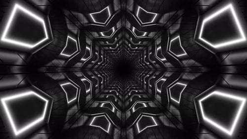 Abstrakter Tunnel 4K Hintergrund