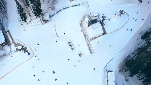 Mountains Ski Village Resort Forest Sun Winter