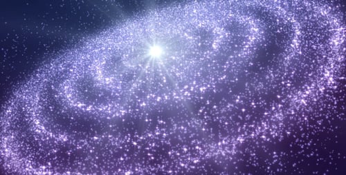 Sparkling Cosmic Particle Vortex Background Animation