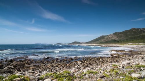 Galicia sea ocean timelapse wild beach nature