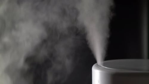 Humidifier Releasing Clean Vapor Into the Air