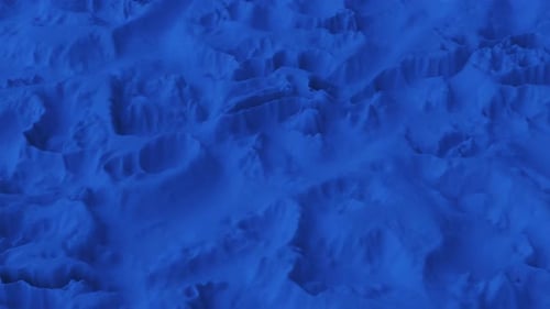 Abstract Blue Fluid Wave Motion Background Loop