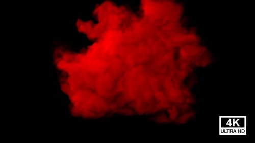 Fluid Red Smoke Ink Reveal Transition