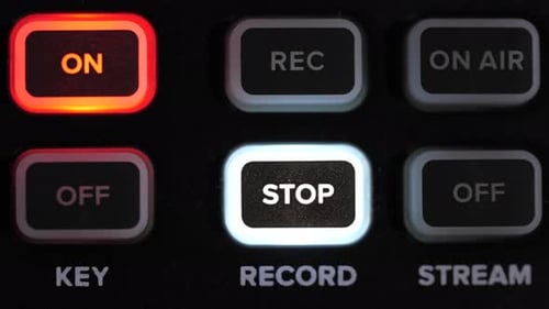 Illuminated Control Panel Buttons for Media Production