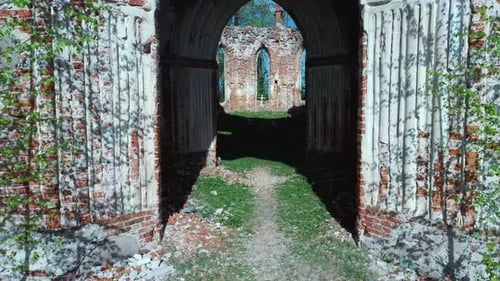 Old Architecture Details of the Lutheran Church in the Kalsnava Parish Latvia