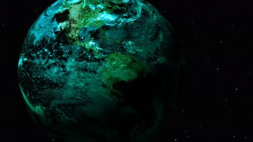planète bleue Terre dans l'espace