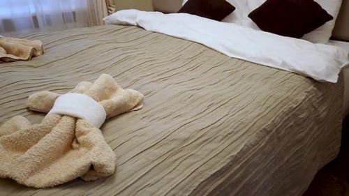 The Interior of a Hotel Room