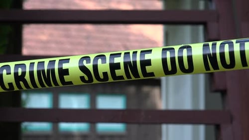 Crime Scene Tape at Urban Location