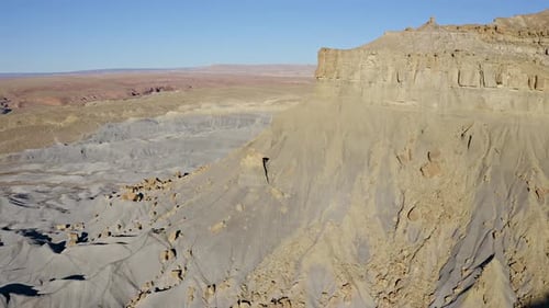 Aerial shot of the amazing rock formations in southern Utah.