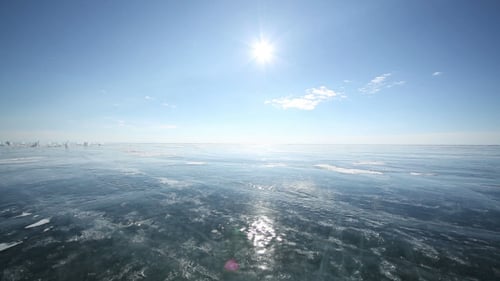 Movement on the Ice of Lake Baikal