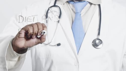 Doctor Writes Diet and Exercise Recommendations
