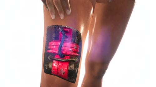 3D Animation of Bionic Knee Joint in Human Leg with Exposed Mechanism