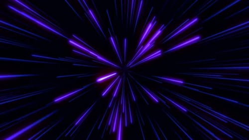 Neongeschwindigkeitslichter fliegen im Weltraum