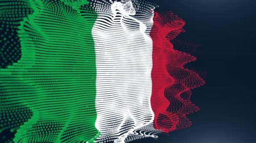 Italy Particle Flag