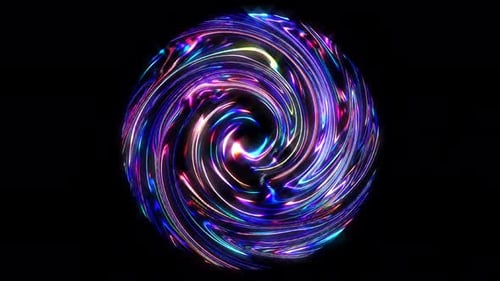 helle Punktkreisform, bunt, auf schwarzem Hintergrund