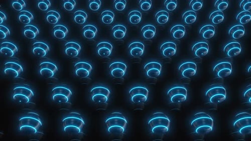 Colored Neon Spheres Loop Pack 4k