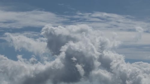 Clouds Forming in the Blue Sky