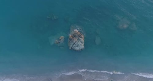 Cinematic Movie Drone on Sea