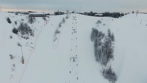Ski Resort in the Winter Season