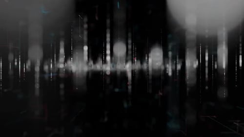 Futuristic Digital Data Stream Lines Animated Background